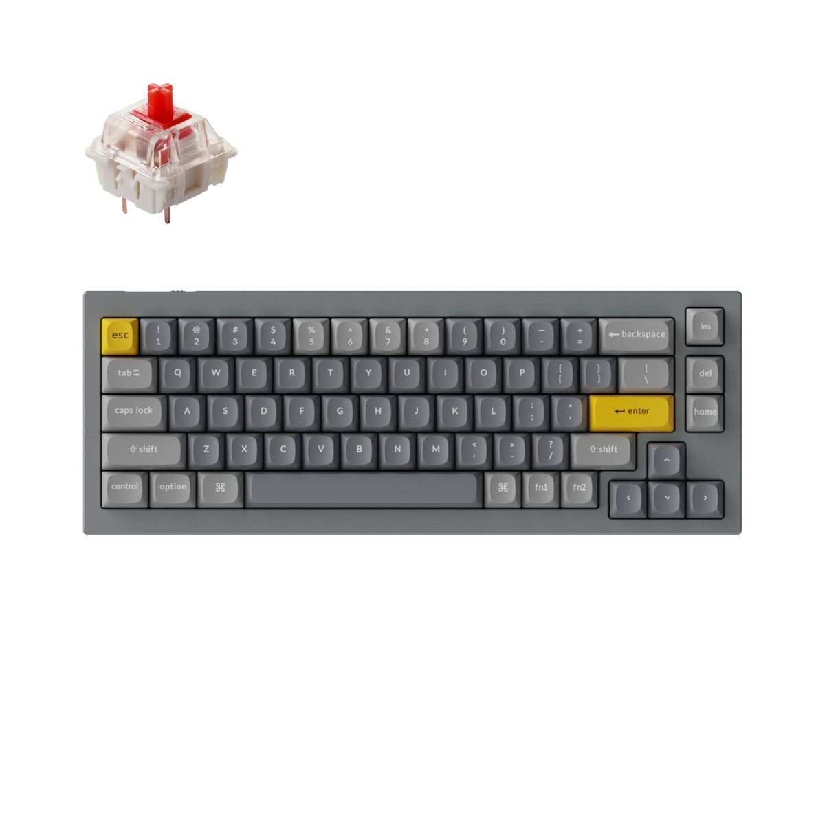 Keychron Q2 custom mechanical keyboard fully assembled version grey