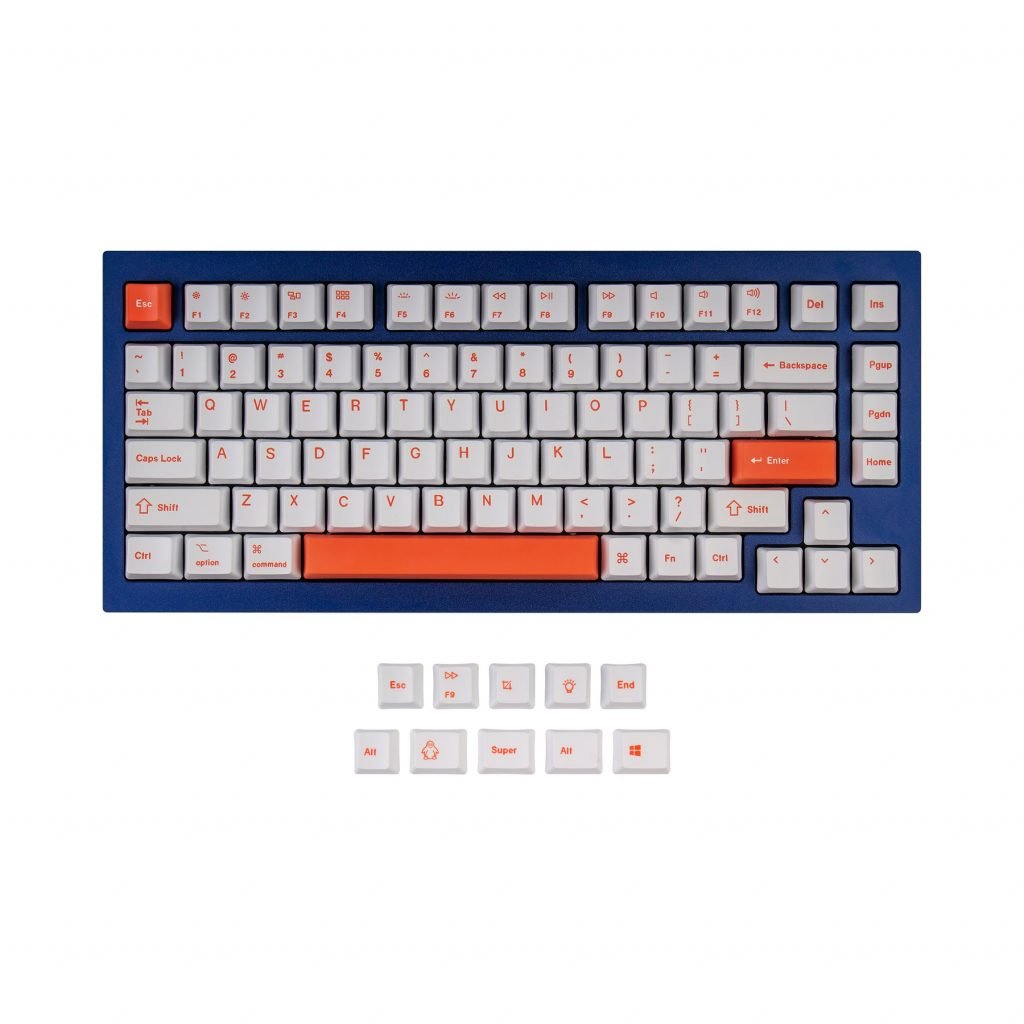 q1 k2 oem dye sub pbt keycap set orange 1800x1800