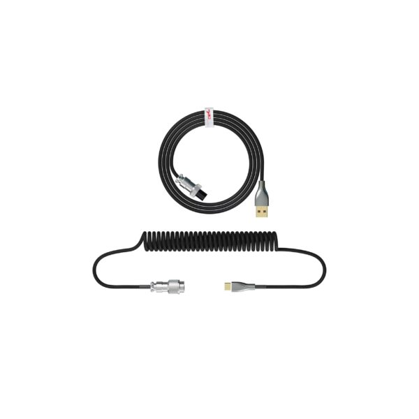 HXSJ Coiled Cable Black