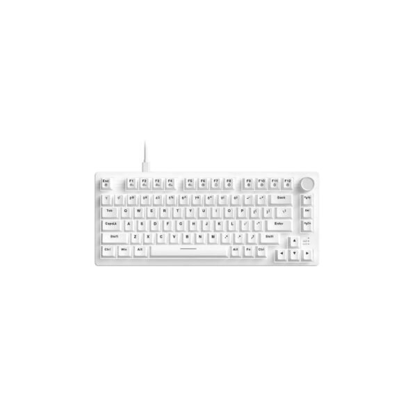 Dareu EK75 Gasket Mount Keyboard with Knob White