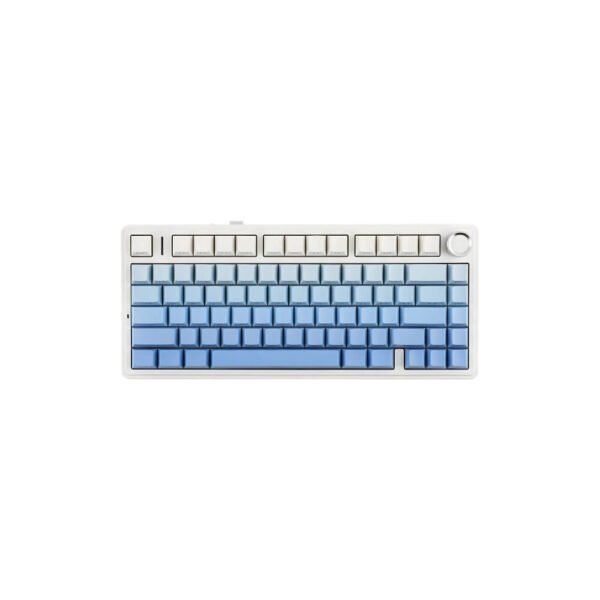 AULA F75 Wireless Mechanical Keyboard - Cloud Blue Side Print