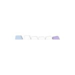 AJAZZ AK980 Tri-mode Mechanical Keyboard - White Purple