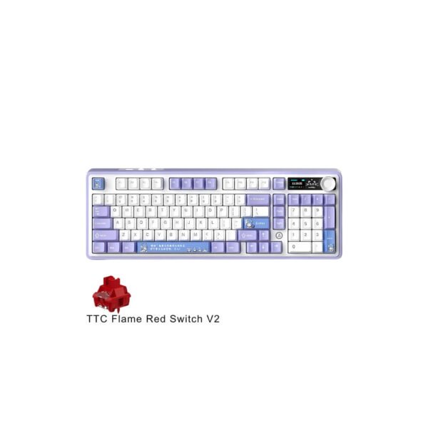 Ajazz AK980 White Purple-TTC Flame Red Switch V2