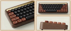 Akko MU01 Autumn Walnut Wooden Mechanical Keyboard 5 1