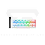 Mchose Ace 68 (Esports) HE Gaming Keyboard - White Topographic