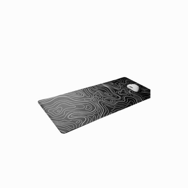 Black Topographic 400*00mm Speed Surface Mouse Pad