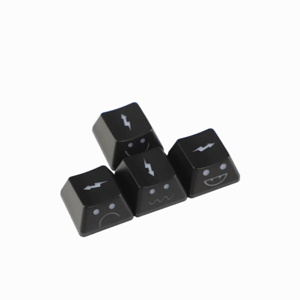 Smiley Face WASD 4 Pcs Side Print OEM Profile Keycaps