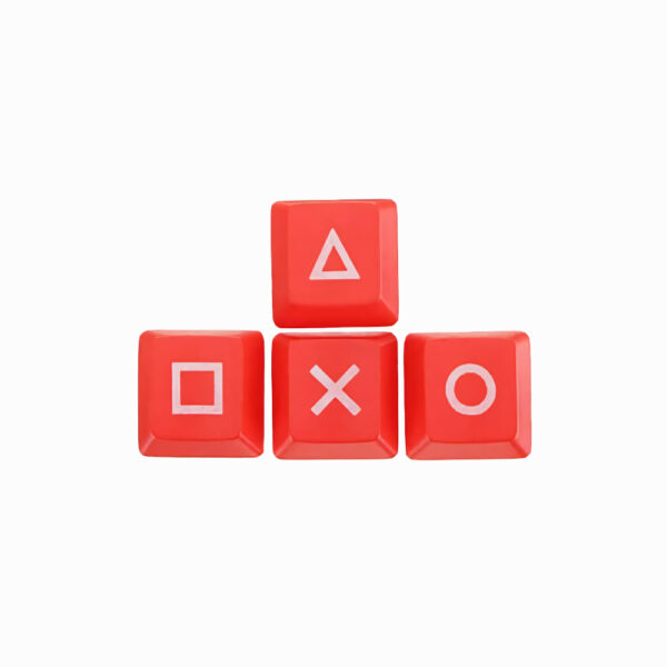 Squid Game WASD 4 Pcs OEM Profile Red Keycaps