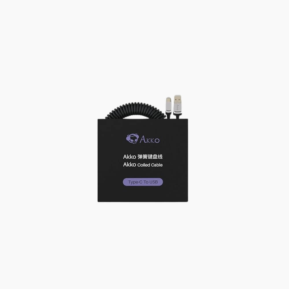 Akko Coiled Cable Type-C to USB (2) Akko Coiled Cable Type-C to USB - Image 2