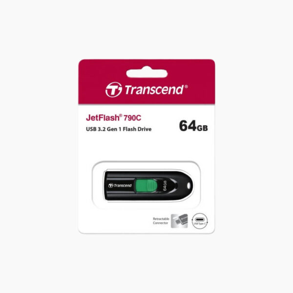 Transcend JetFlash 790C USB Type-C 3.2 Gen 1 Flash Drive