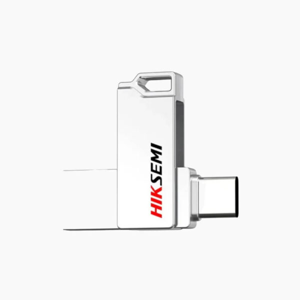 The Hiksemi Sync E327C USB 3.2 Flash Drive in Silver is a versatile, high-performance storage solution designed for users who demand speed, portability, and reliability. With USB 3.2 high-speed connectivity, this flash drive delivers up to 150 MB/s read and 45 MB/s write speeds, allowing you to quickly transfer large files, documents, photos, and videos with ease. Its dual-interface design (USB-A and USB-C) makes it fully compatible with a wide range of devices, including PCs, laptops, and OTG-enabled smartphones or tablets. This flexibility ensures seamless file sharing and easy access across platforms without the need for adapters. The drive’s compact metal casing in silver not only looks premium but also protects the internal components from daily wear and tear, making it perfect for carrying in your pocket, bag, or laptop case. Available in 64GB, 128GB, and 256GB capacities, you can choose the right size for your storage needs, whether for casual file transfer, media storage, or backup purposes. Designed for broad compatibility with Windows, macOS, and Linux, the Hiksemi Sync E327C supports OTG connections for mobile devices, making it an ideal companion for professionals, students, and tech enthusiasts. The flash drive is durable, reliable, and backed by a 5-year warranty, providing peace of mind while handling important data. Whether transferring files between devices, backing up critical documents, or carrying media on the go, the Hiksemi Sync E327C USB 3.2 Flash Drive offers a perfect blend of speed, portability, and durability — all in a sleek silver design that complements your tech setup.