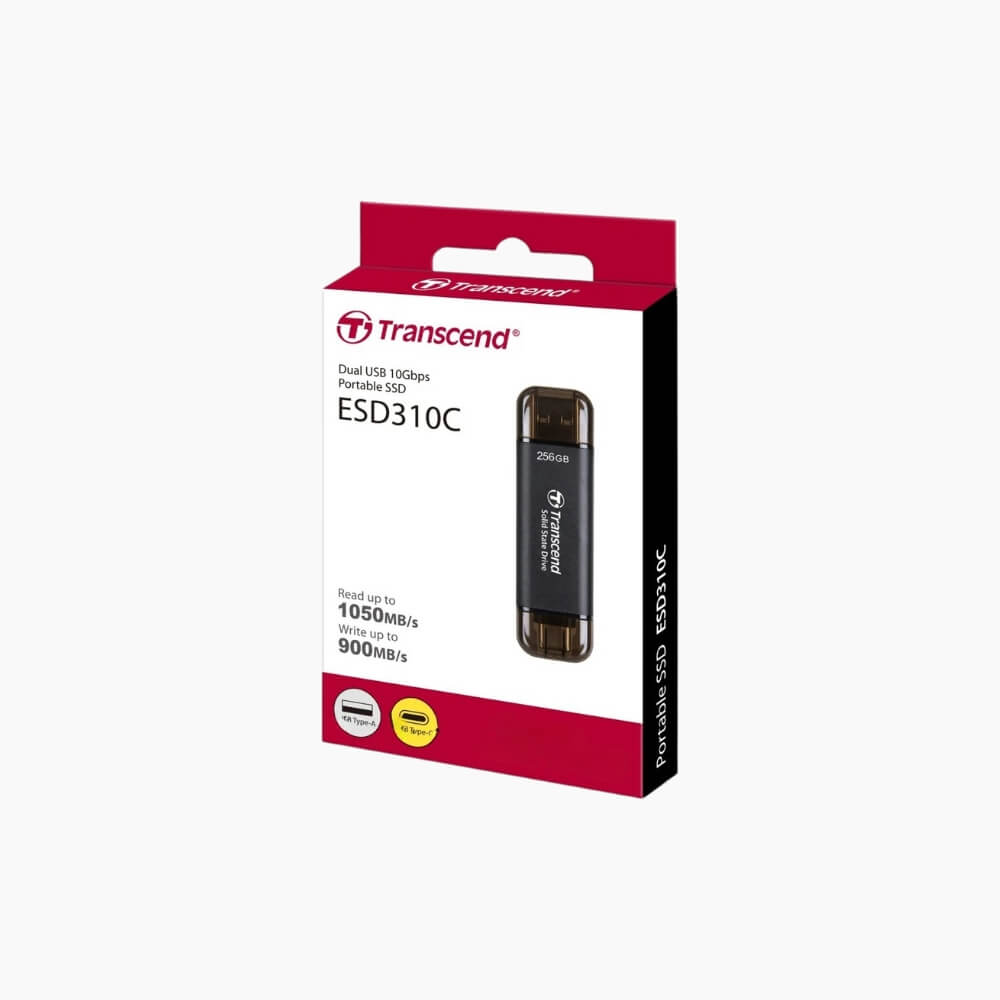 Transcend ESD310 Portable SSD-USB 10Gbps Type-C / A Transcend ESD310 Portable SSD-USB 10Gbps Type-C / A