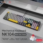 AJAZZ NK104 Wired Mechanical Keyboard - Image 3