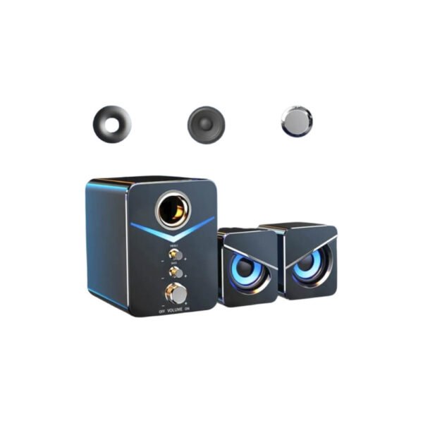 KISONLI U3100 USB Mini Multimedia Speaker – 2.1 Channel Stereo Sound